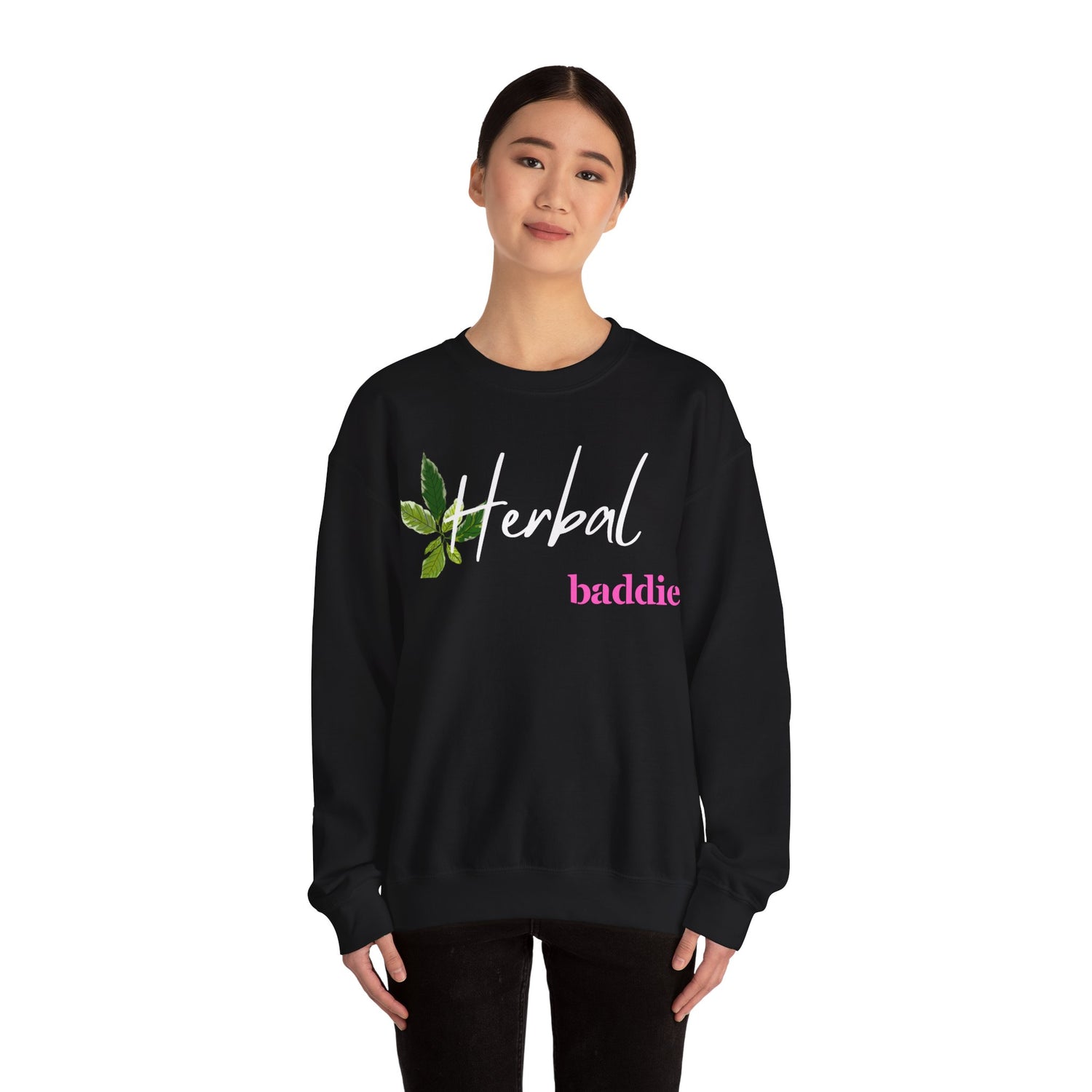 Her Secret Garden | Herbal Baddie Crewneck Sweatshirt