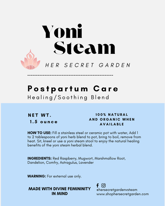 Postpartum Yoni Steam Herbs | Gentle Healing & Womb Recovery